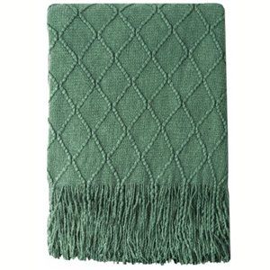 Textured Knit Throw Blanket